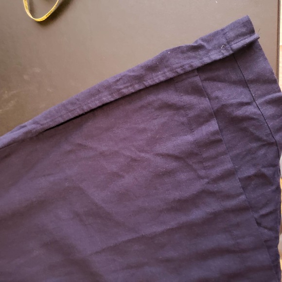 GAP blue button down long sleeve collared casual midi dress SP - Picture 8 of 11